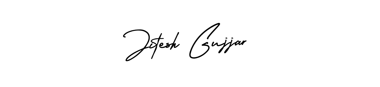 AmerikaSignatureDemo-Regular is a professional signature style that is perfect for those who want to add a touch of class to their signature. It is also a great choice for those who want to make their signature more unique. Get Jitesh Gujjar name to fancy signature for free. Jitesh Gujjar signature style 3 images and pictures png