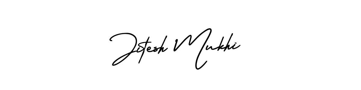 How to Draw Jitesh Mukhi signature style? AmerikaSignatureDemo-Regular is a latest design signature styles for name Jitesh Mukhi. Jitesh Mukhi signature style 3 images and pictures png