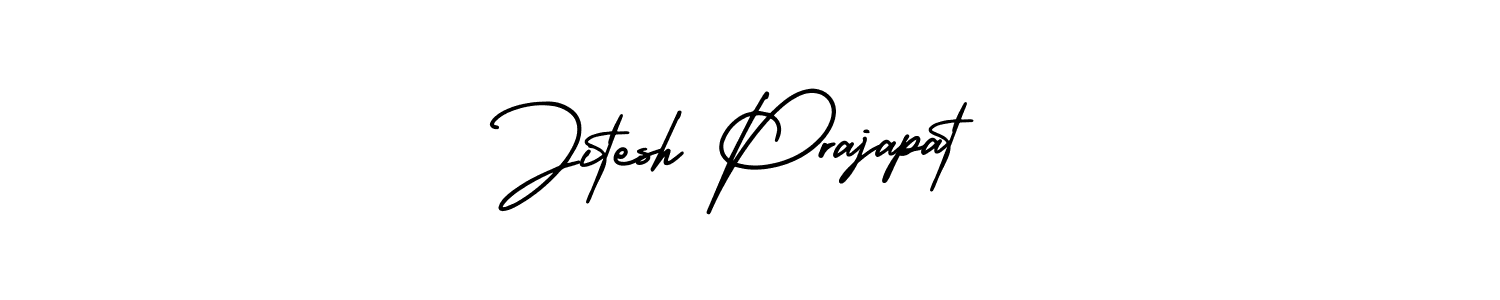AmerikaSignatureDemo-Regular is a professional signature style that is perfect for those who want to add a touch of class to their signature. It is also a great choice for those who want to make their signature more unique. Get Jitesh Prajapat name to fancy signature for free. Jitesh Prajapat signature style 3 images and pictures png