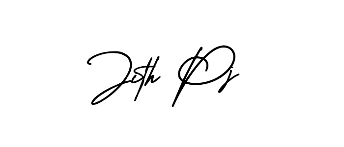 How to make Jith Pj signature? AmerikaSignatureDemo-Regular is a professional autograph style. Create handwritten signature for Jith Pj name. Jith Pj signature style 3 images and pictures png