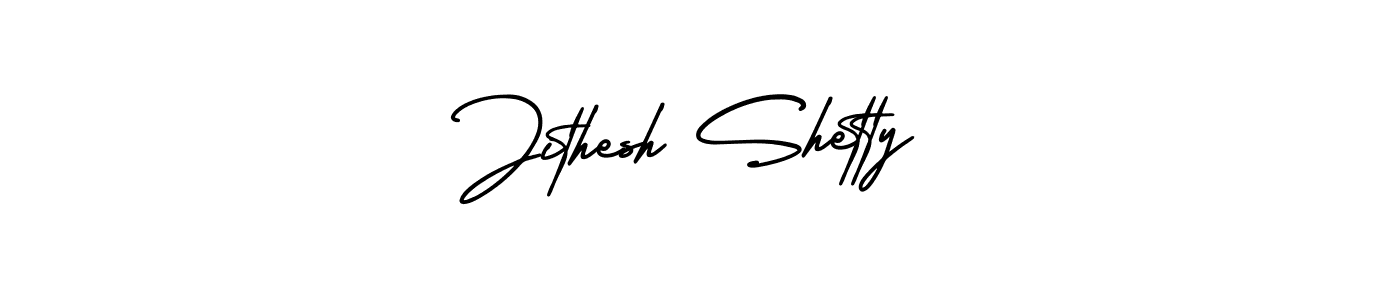 How to Draw Jithesh Shetty signature style? AmerikaSignatureDemo-Regular is a latest design signature styles for name Jithesh Shetty. Jithesh Shetty signature style 3 images and pictures png