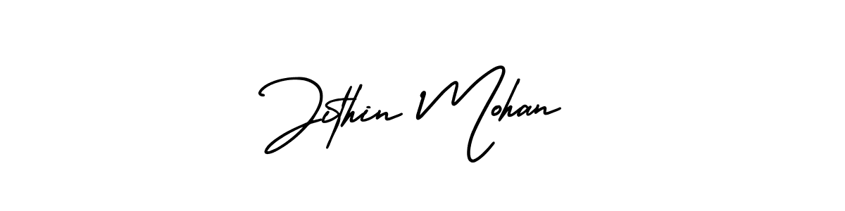 if you are searching for the best signature style for your name Jithin Mohan. so please give up your signature search. here we have designed multiple signature styles  using AmerikaSignatureDemo-Regular. Jithin Mohan signature style 3 images and pictures png
