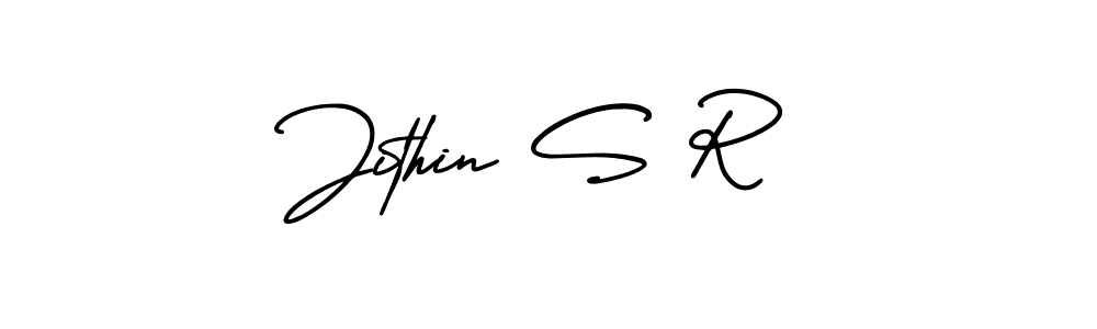 AmerikaSignatureDemo-Regular is a professional signature style that is perfect for those who want to add a touch of class to their signature. It is also a great choice for those who want to make their signature more unique. Get Jithin S R name to fancy signature for free. Jithin S R signature style 3 images and pictures png