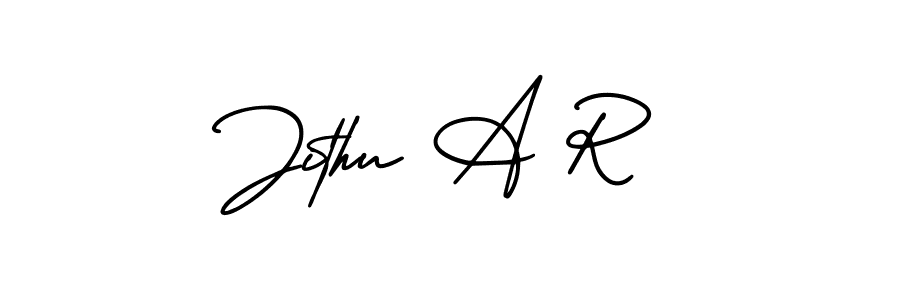 Make a short Jithu A R signature style. Manage your documents anywhere anytime using AmerikaSignatureDemo-Regular. Create and add eSignatures, submit forms, share and send files easily. Jithu A R signature style 3 images and pictures png