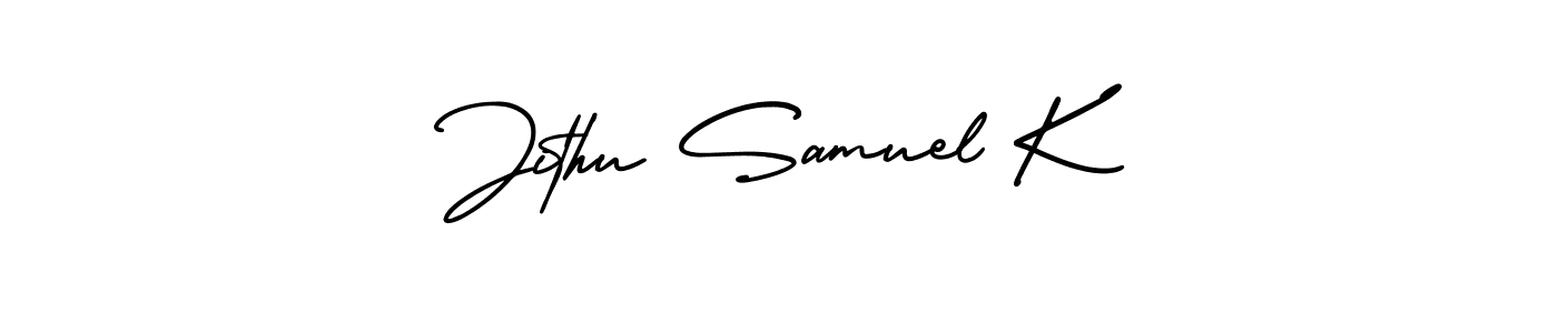Make a beautiful signature design for name Jithu Samuel K. Use this online signature maker to create a handwritten signature for free. Jithu Samuel K signature style 3 images and pictures png