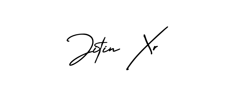 How to Draw Jitin Xr signature style? AmerikaSignatureDemo-Regular is a latest design signature styles for name Jitin Xr. Jitin Xr signature style 3 images and pictures png