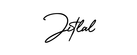 Create an unforgettable impression when signing with Jitlal name styled in AmerikaSignatureDemo-Regular typography. 100% free online generator. Jitlal signature style 3 images and pictures png
