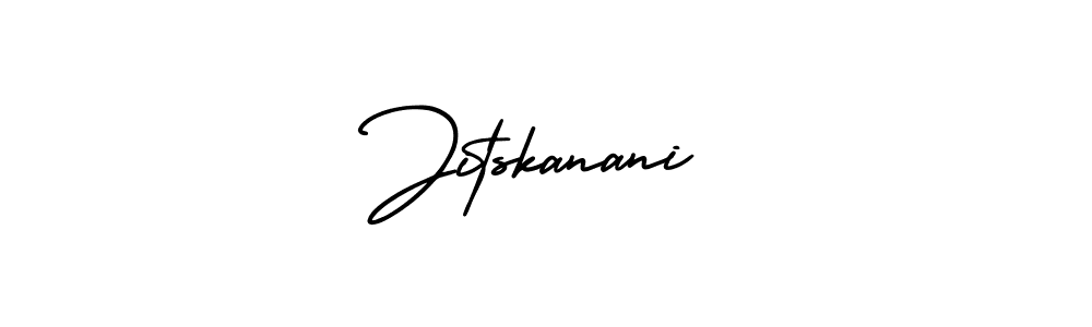 if you are searching for the best signature style for your name Jitskanani. so please give up your signature search. here we have designed multiple signature styles  using AmerikaSignatureDemo-Regular. Jitskanani signature style 3 images and pictures png