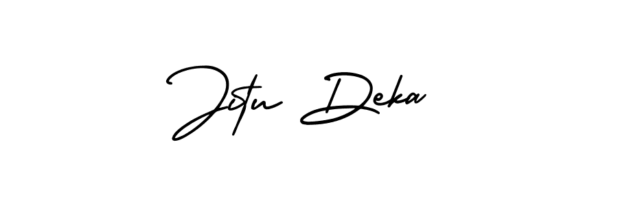 Also we have Jitu Deka name is the best signature style. Create professional handwritten signature collection using AmerikaSignatureDemo-Regular autograph style. Jitu Deka signature style 3 images and pictures png