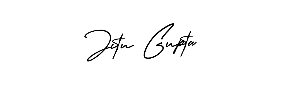 How to make Jitu Gupta signature? AmerikaSignatureDemo-Regular is a professional autograph style. Create handwritten signature for Jitu Gupta name. Jitu Gupta signature style 3 images and pictures png