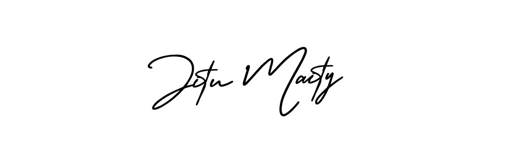 How to Draw Jitu Maity signature style? AmerikaSignatureDemo-Regular is a latest design signature styles for name Jitu Maity. Jitu Maity signature style 3 images and pictures png
