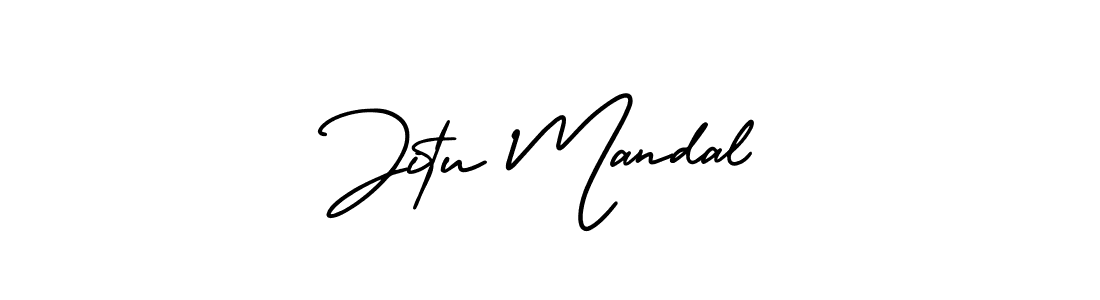 Create a beautiful signature design for name Jitu Mandal. With this signature (AmerikaSignatureDemo-Regular) fonts, you can make a handwritten signature for free. Jitu Mandal signature style 3 images and pictures png