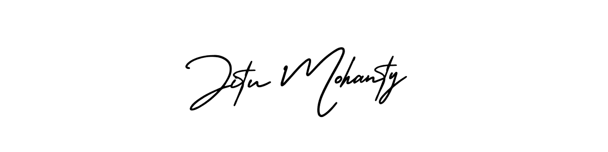 Jitu Mohanty stylish signature style. Best Handwritten Sign (AmerikaSignatureDemo-Regular) for my name. Handwritten Signature Collection Ideas for my name Jitu Mohanty. Jitu Mohanty signature style 3 images and pictures png