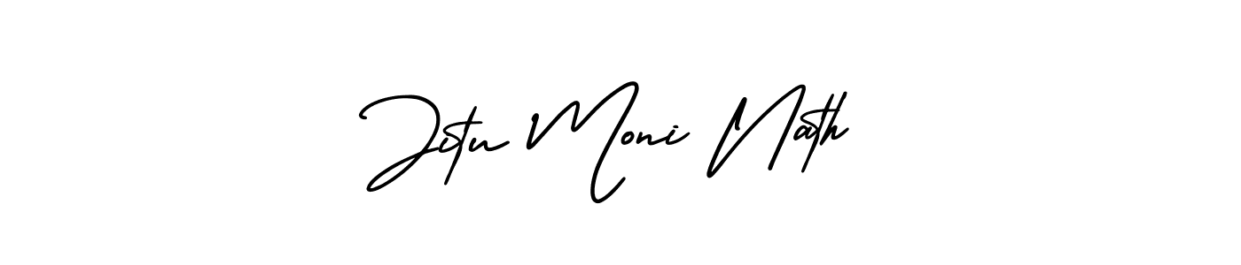 AmerikaSignatureDemo-Regular is a professional signature style that is perfect for those who want to add a touch of class to their signature. It is also a great choice for those who want to make their signature more unique. Get Jitu Moni Nath name to fancy signature for free. Jitu Moni Nath signature style 3 images and pictures png