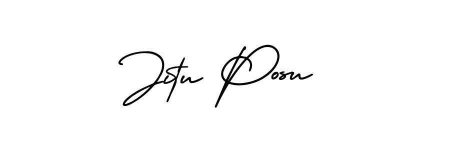 This is the best signature style for the Jitu Posu name. Also you like these signature font (AmerikaSignatureDemo-Regular). Mix name signature. Jitu Posu signature style 3 images and pictures png