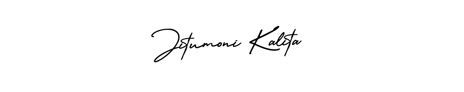 How to Draw Jitumoni Kalita signature style? AmerikaSignatureDemo-Regular is a latest design signature styles for name Jitumoni Kalita. Jitumoni Kalita signature style 3 images and pictures png
