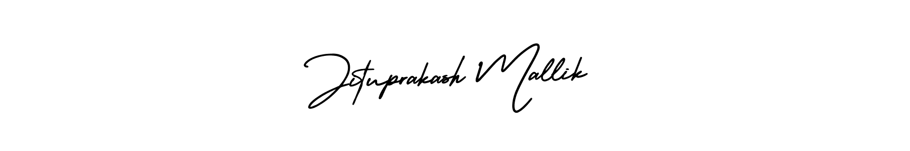 How to make Jituprakash Mallik name signature. Use AmerikaSignatureDemo-Regular style for creating short signs online. This is the latest handwritten sign. Jituprakash Mallik signature style 3 images and pictures png