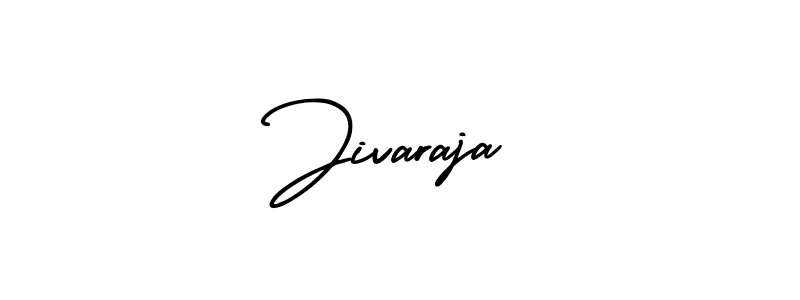 How to make Jivaraja name signature. Use AmerikaSignatureDemo-Regular style for creating short signs online. This is the latest handwritten sign. Jivaraja signature style 3 images and pictures png