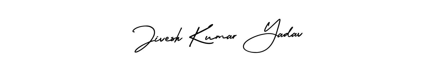 AmerikaSignatureDemo-Regular is a professional signature style that is perfect for those who want to add a touch of class to their signature. It is also a great choice for those who want to make their signature more unique. Get Jivesh Kumar Yadav name to fancy signature for free. Jivesh Kumar Yadav signature style 3 images and pictures png
