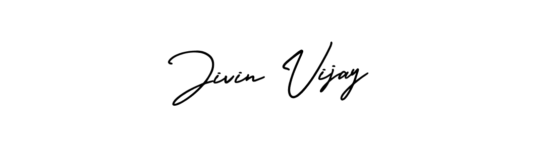 It looks lik you need a new signature style for name Jivin Vijay. Design unique handwritten (AmerikaSignatureDemo-Regular) signature with our free signature maker in just a few clicks. Jivin Vijay signature style 3 images and pictures png