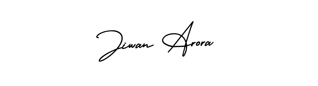 Jiwan Arora stylish signature style. Best Handwritten Sign (AmerikaSignatureDemo-Regular) for my name. Handwritten Signature Collection Ideas for my name Jiwan Arora. Jiwan Arora signature style 3 images and pictures png