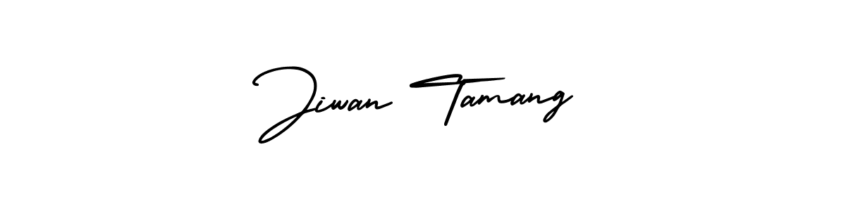AmerikaSignatureDemo-Regular is a professional signature style that is perfect for those who want to add a touch of class to their signature. It is also a great choice for those who want to make their signature more unique. Get Jiwan Tamang name to fancy signature for free. Jiwan Tamang signature style 3 images and pictures png