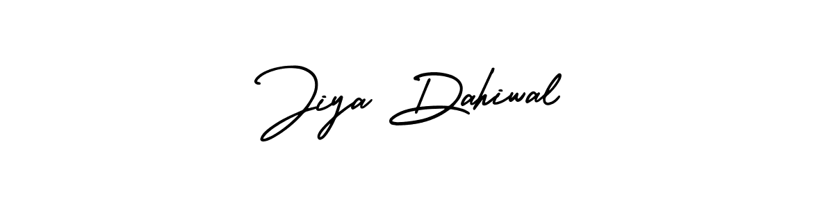This is the best signature style for the Jiya Dahiwal name. Also you like these signature font (AmerikaSignatureDemo-Regular). Mix name signature. Jiya Dahiwal signature style 3 images and pictures png