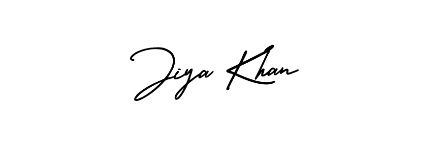 if you are searching for the best signature style for your name Jiya Khan. so please give up your signature search. here we have designed multiple signature styles  using AmerikaSignatureDemo-Regular. Jiya Khan signature style 3 images and pictures png
