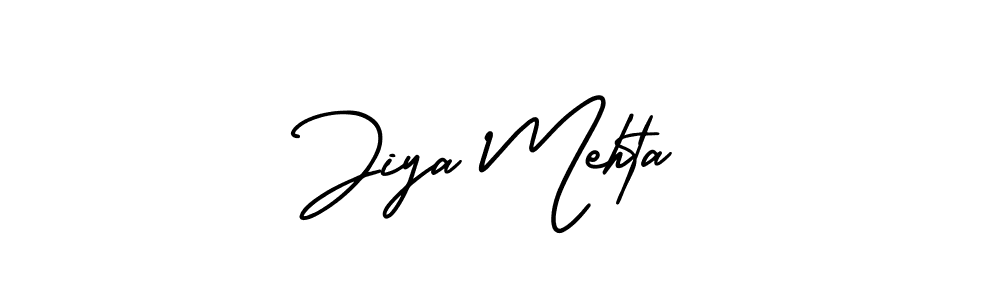 Design your own signature with our free online signature maker. With this signature software, you can create a handwritten (AmerikaSignatureDemo-Regular) signature for name Jiya Mehta. Jiya Mehta signature style 3 images and pictures png