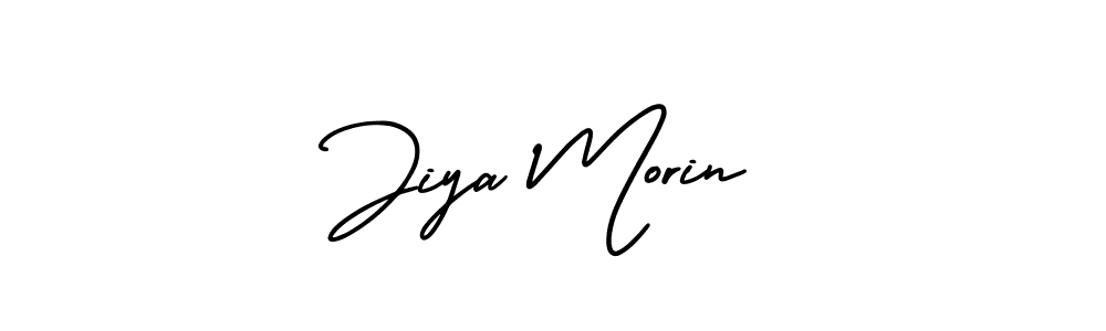 Create a beautiful signature design for name Jiya Morin. With this signature (AmerikaSignatureDemo-Regular) fonts, you can make a handwritten signature for free. Jiya Morin signature style 3 images and pictures png
