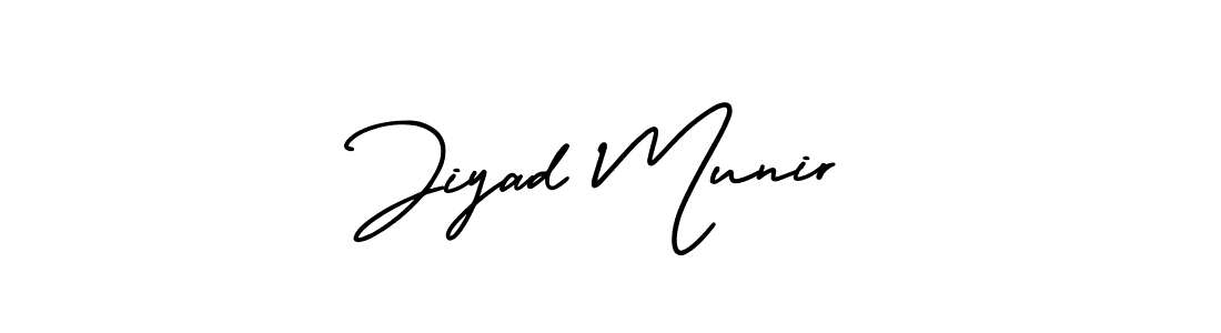 Create a beautiful signature design for name Jiyad Munir. With this signature (AmerikaSignatureDemo-Regular) fonts, you can make a handwritten signature for free. Jiyad Munir signature style 3 images and pictures png