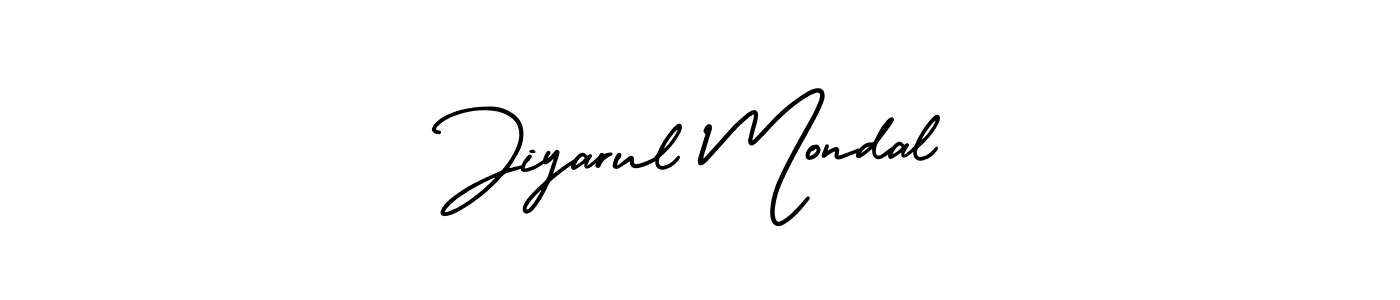 Similarly AmerikaSignatureDemo-Regular is the best handwritten signature design. Signature creator online .You can use it as an online autograph creator for name Jiyarul Mondal. Jiyarul Mondal signature style 3 images and pictures png