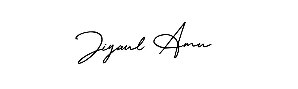 Once you've used our free online signature maker to create your best signature AmerikaSignatureDemo-Regular style, it's time to enjoy all of the benefits that Jiyaul Amu name signing documents. Jiyaul Amu signature style 3 images and pictures png