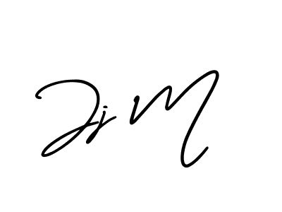 Design your own signature with our free online signature maker. With this signature software, you can create a handwritten (AmerikaSignatureDemo-Regular) signature for name Jj M. Jj M signature style 3 images and pictures png