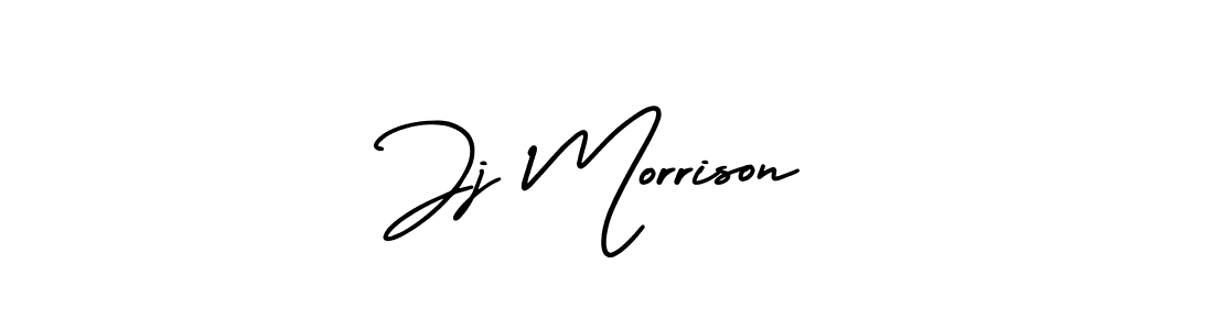 The best way (AmerikaSignatureDemo-Regular) to make a short signature is to pick only two or three words in your name. The name Jj Morrison include a total of six letters. For converting this name. Jj Morrison signature style 3 images and pictures png