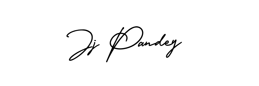 Jj Pandey stylish signature style. Best Handwritten Sign (AmerikaSignatureDemo-Regular) for my name. Handwritten Signature Collection Ideas for my name Jj Pandey. Jj Pandey signature style 3 images and pictures png