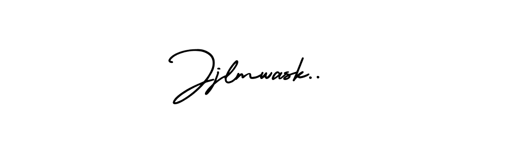 if you are searching for the best signature style for your name Jjlmwask... so please give up your signature search. here we have designed multiple signature styles  using AmerikaSignatureDemo-Regular. Jjlmwask.. signature style 3 images and pictures png