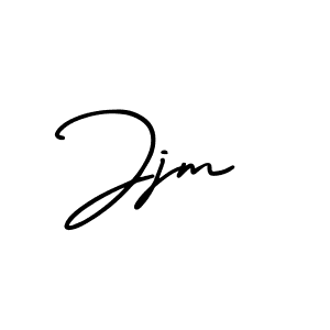 You should practise on your own different ways (AmerikaSignatureDemo-Regular) to write your name (Jjm) in signature. don't let someone else do it for you. Jjm signature style 3 images and pictures png