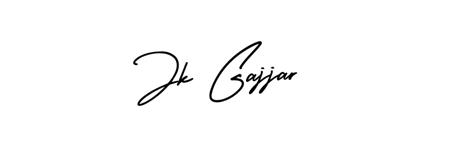 Use a signature maker to create a handwritten signature online. With this signature software, you can design (AmerikaSignatureDemo-Regular) your own signature for name Jk Gajjar. Jk Gajjar signature style 3 images and pictures png