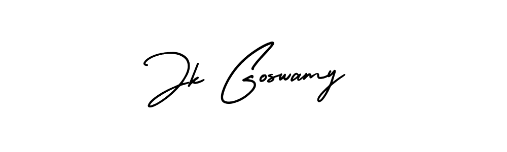 if you are searching for the best signature style for your name Jk Goswamy. so please give up your signature search. here we have designed multiple signature styles  using AmerikaSignatureDemo-Regular. Jk Goswamy signature style 3 images and pictures png