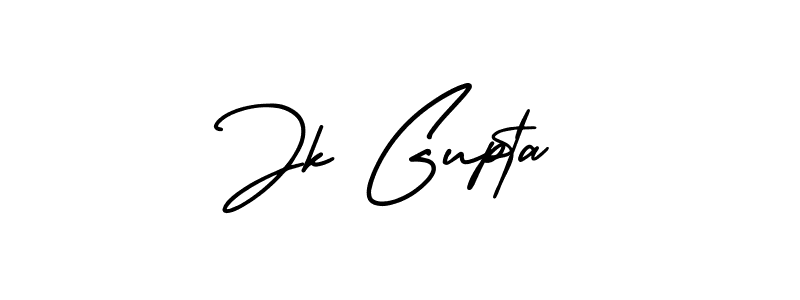 Make a beautiful signature design for name Jk Gupta. With this signature (AmerikaSignatureDemo-Regular) style, you can create a handwritten signature for free. Jk Gupta signature style 3 images and pictures png