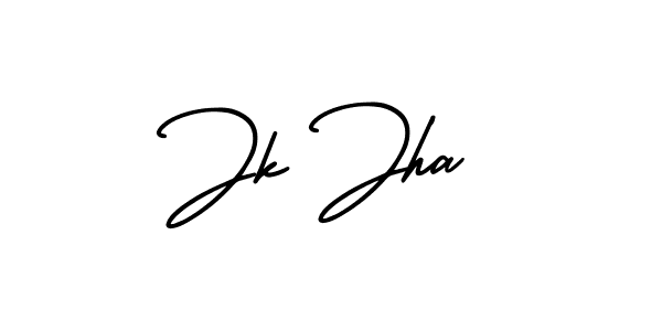 How to make Jk Jha signature? AmerikaSignatureDemo-Regular is a professional autograph style. Create handwritten signature for Jk Jha name. Jk Jha signature style 3 images and pictures png