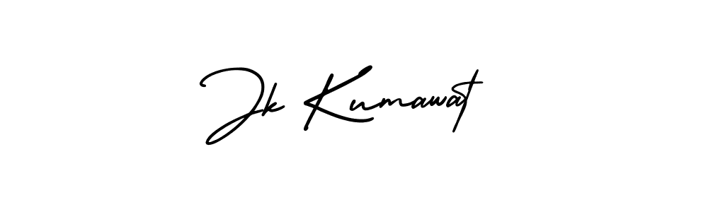 How to make Jk Kumawat name signature. Use AmerikaSignatureDemo-Regular style for creating short signs online. This is the latest handwritten sign. Jk Kumawat signature style 3 images and pictures png