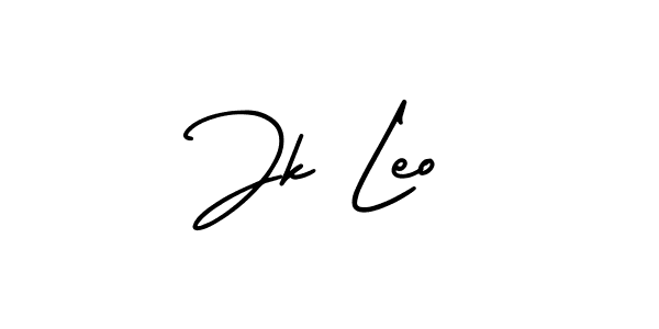 Design your own signature with our free online signature maker. With this signature software, you can create a handwritten (AmerikaSignatureDemo-Regular) signature for name Jk Leo. Jk Leo signature style 3 images and pictures png