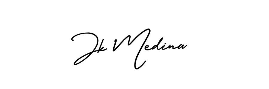 Check out images of Autograph of Jk Medina name. Actor Jk Medina Signature Style. AmerikaSignatureDemo-Regular is a professional sign style online. Jk Medina signature style 3 images and pictures png