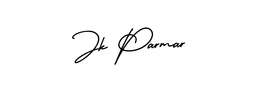 Make a beautiful signature design for name Jk Parmar. With this signature (AmerikaSignatureDemo-Regular) style, you can create a handwritten signature for free. Jk Parmar signature style 3 images and pictures png