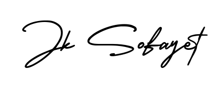 Use a signature maker to create a handwritten signature online. With this signature software, you can design (AmerikaSignatureDemo-Regular) your own signature for name Jk Sofayet. Jk Sofayet signature style 3 images and pictures png