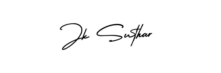 Also we have Jk Suthar name is the best signature style. Create professional handwritten signature collection using AmerikaSignatureDemo-Regular autograph style. Jk Suthar signature style 3 images and pictures png