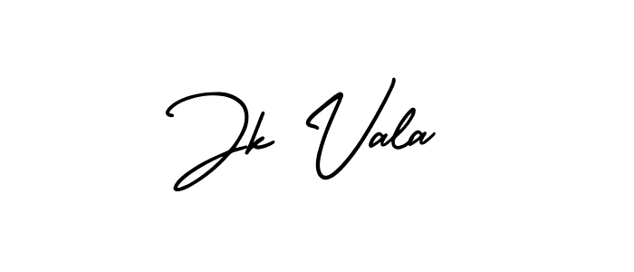 Use a signature maker to create a handwritten signature online. With this signature software, you can design (AmerikaSignatureDemo-Regular) your own signature for name Jk Vala. Jk Vala signature style 3 images and pictures png