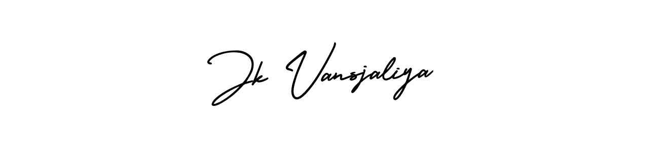 Design your own signature with our free online signature maker. With this signature software, you can create a handwritten (AmerikaSignatureDemo-Regular) signature for name Jk Vansjaliya. Jk Vansjaliya signature style 3 images and pictures png